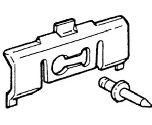 CLIP PICKUP 73-79, TAILGATE LOWER MOULDING PLASTIC (takes 7)