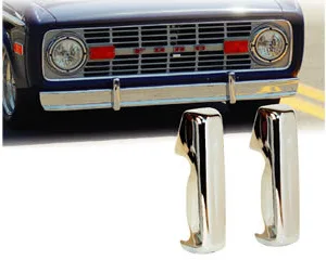 BUMPER GUARDS BRONCO 66-77, PAIR, Fits front or rear