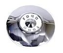 HUBCAP FORD 56, "FORD" chrome letters on white background 10.25"