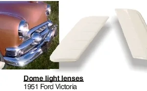DOME LENS FORD 51, Hardtop VICTORIA (pair)