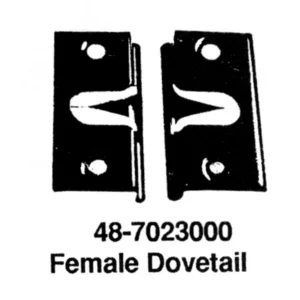 DOVETAIL FEMALE FORD 35-40 CLOSED CAR, 40-47 PICKUP, (PAIR)