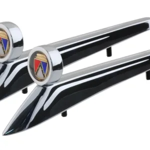 EMBLEM FENDER FALCON 62-63 (US models) PAIR, Official Licenced Product