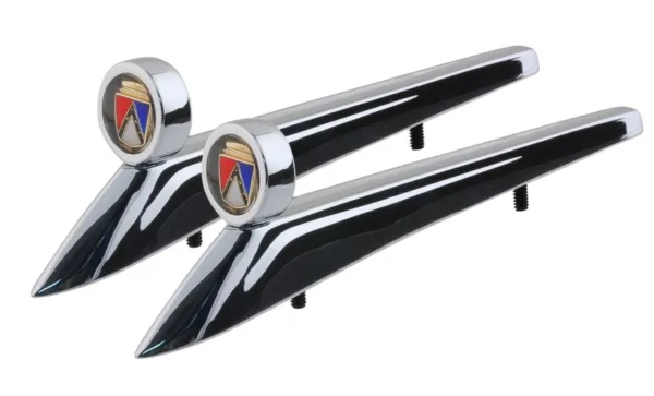 EMBLEM FENDER FALCON 62-63 (US models) PAIR, Official Licenced Product